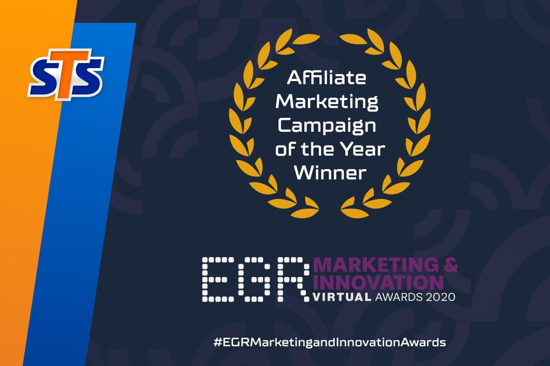 EGR Marketing & Innovation Awards: STS has won Affiliate Marketing Campaign of the Year Awards